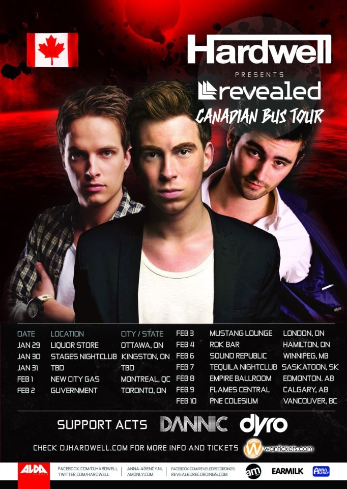 Hardwell Revealed Bus Tour